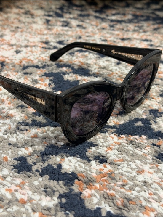 Karen Walker ‘Northern Lights’ Cat-Eye Sunglasses in Black w/ Case main image 15